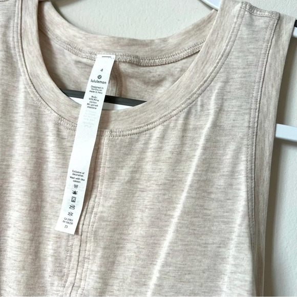 NWT Lululemon Time to Restore Tie Tank Top in Tan - Picture 6 of 6